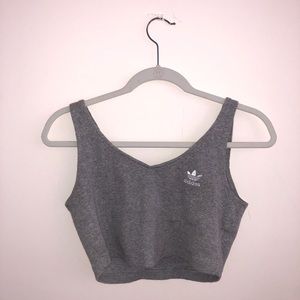 Light Grey Adidas v-neck tank top